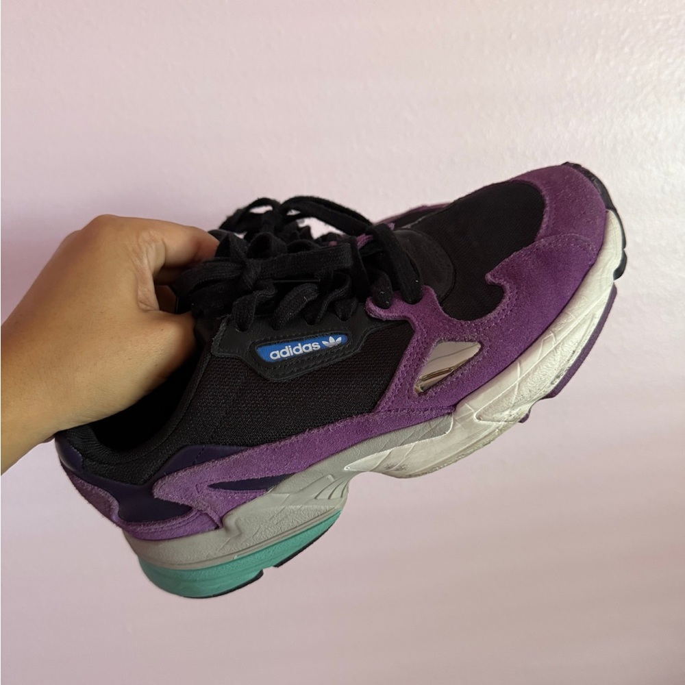 Adidas Women's Black and Purple Sneakers SIZE WOMEN 7.5